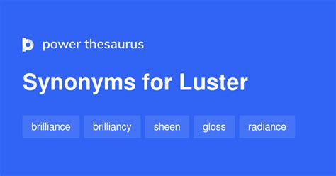 luster thesaurus